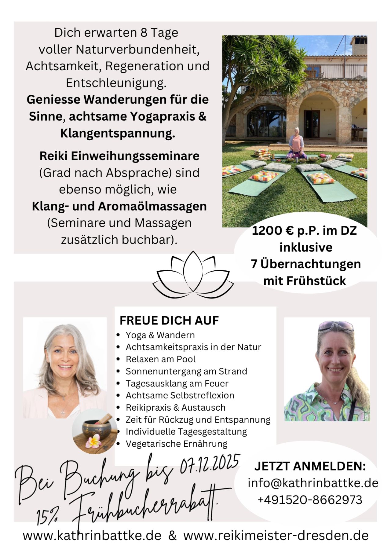 Offenes Retreat auf Mallorca